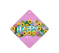 Poezjzw Sky Happy Pattern Car Air Fresheners 4 Pcs Square Hanging Aromatherapy Tablets Scented Fresheners For Bedroom Closet Shoe