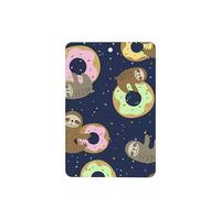 Poezjzw Sloth With Doughnuts Pattern Car Air Fresheners 4 Pcs Rectangle Hanging Aromatherapy Tablets Scented Fresheners For Bedroom Closet Shoe