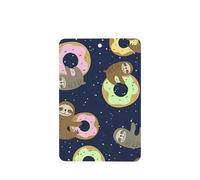Poezjzw Sloth With Doughnuts Pattern Car Air Fresheners 6 Pcs Rectangle Hanging Aromatherapy Tablets Scented Fresheners For Bedroom Closet Shoe