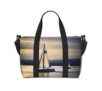 Poezjzw Smooth Sailing Travel Duffle Bag Weekender Carry On Tote Bags For Women Hospital Bags For Labor And Delivery Overnight Luggage Bag, Black, One Size