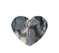 Poezjzw Snowman Saying Hello Pattern Car Air Fresheners 4 Pcs Heart Shape Hanging Aromatherapy Tablets Scented Fresheners For Bedroom Closet Shoe