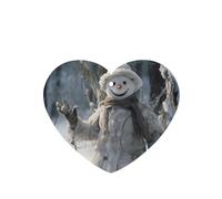 Poezjzw Snowman Saying Hello Pattern Car Air Fresheners 6 Pcs Heart Shape Hanging Aromatherapy Tablets Scented Fresheners For Bedroom Closet Shoe