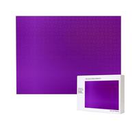 Poezjzw Solid Color Dark Purple Adult Classic Jigsaw 500 Pieces Wooden Puzzle Modern Home Decor Intellectual Game 52 X 38 Cm