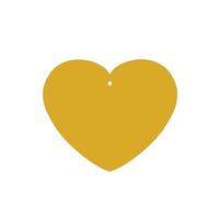 Poezjzw Solid Color Gold Pattern Car Air Fresheners 6 Pcs Heart Shape Hanging Aromatherapy Tablets Scented Fresheners For Bedroom Bathroom