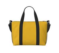 Poezjzw Solid Color Gold Travel Duffle Bag Weekender Carry On Tote Bags For Women Hospital Bags For Labor And Delivery Overnight Luggage Bag, Black, One Size, Black, One Size