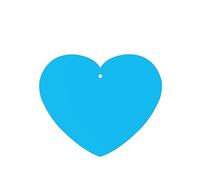 Poezjzw Solid Color Light Blue Pattern Car Air Fresheners 6 Pcs Heart Shape Hanging Aromatherapy Tablets Scented Fresheners For Bedroom Bathroom