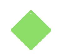 Poezjzw Solid Color Light Green Pattern Car Air Fresheners 6 Pcs Square Hanging Aromatherapy Tablets Scented Fresheners For Bedroom Bathroom