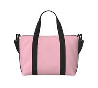 Poezjzw Solid Color Pink Travel Duffle Bag Weekender Carry On Tote Bags For Women Hospital Bags For Labor And Delivery Overnight Luggage Bag, Black, One Size, Black, One Size