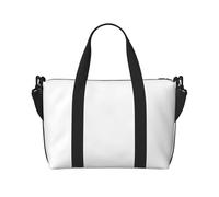 Poezjzw Solid Color White Travel Duffle Bag Weekender Carry On Tote Bags For Women Hospital Bags For Labor And Delivery Overnight Luggage Bag, Black, One Size, Black, One Size