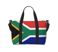 Poezjzw South Africa Flag Travel Duffle Bag Weekender Carry On Tote Bags For Women Hospital Bags For Labor And Delivery Overnight Luggage Bag, Black, One Size, Black, One Size