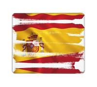 POEZJZW Spain Flag Pattern Mouse Pad Gaming Non-Slip Rubber Base Rectangular Mouse Mat for Desktop Computer Laptop Gaming Office 8.3 X 10.3 in