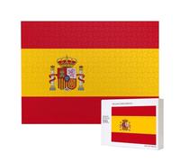 Poezjzw Spanish Flag Adult Classic Jigsaw 500 Pieces Wooden Puzzle Modern Home Decor Intellectual Game 52 X 38 Cm