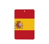 Poezjzw Spanish Flag Pattern Car Air Fresheners 6 Pcs Rectangle Hanging Aromatherapy Tablets Scented Fresheners For Bedroom Bathroom