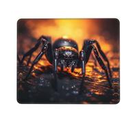 POEZJZW Spider in The Light Pattern Mouse Pad, Portable Office Non-Slip Rubber Base Wireless Mouse Pad for Office Laptop Computer Pc 10 X 12 Inch