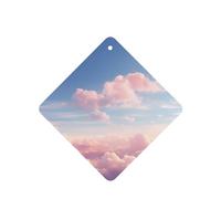 Poezjzw Square Lavender Scent Car Air Fresheners A Large Number Pattern 6 Pcs Aromatherapy Tablets For Wardrobe Shoe