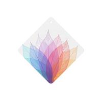 Poezjzw Square Lavender Scent Car Air Fresheners Abstract Spring Leave Pattern 6 Pcs Aromatherapy Tablets For Wardrobe Shoe Cabinet Eliminate