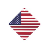Poezjzw Square Lavender Scent Car Air Fresheners American Flag Pattern 4 Pcs Aromatherapy Tablets For Wardrobe Shoe