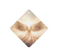 Poezjzw Square Lavender Scent Car Air Fresheners Angel'S Wings Pattern 6 Pcs Aromatherapy Tablets For Wardrobe Shoe
