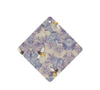 Poezjzw Square Lavender Scent Car Air Fresheners Bee Flying Pattern 6 Pcs Aromatherapy Tablets For Wardrobe Shoe Cabinet Eliminate