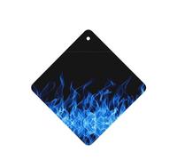 Poezjzw Square Lavender Scent Car Air Fresheners Blue Flame Pattern 6 Pcs Aromatherapy Tablets For Wardrobe Shoe Cabinet Eliminate
