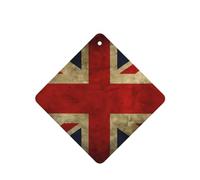 Poezjzw Square Lavender Scent Car Air Fresheners British Flag Pattern 6 Pcs Aromatherapy Tablets For Wardrobe Shoe Cabinet Eliminate