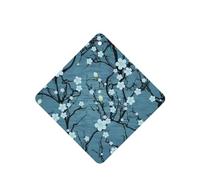 Poezjzw Square Lavender Scent Car Air Fresheners Cherry Blossom Pattern 4 Pcs Aromatherapy Tablets For Wardrobe Shoe Cabinet Eliminate