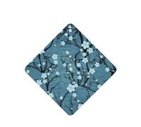 Poezjzw Square Lavender Scent Car Air Fresheners Cherry Blossom Pattern 6 Pcs Aromatherapy Tablets For Wardrobe Shoe Cabinet Eliminate