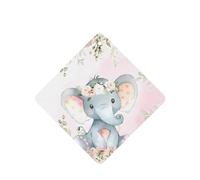 Poezjzw Square Lavender Scent Car Air Fresheners Cute Elephant Pattern 4 Pcs Aromatherapy Tablets For Wardrobe Shoe Cabinet Eliminate