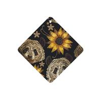 Poezjzw Square Lavender Scent Car Air Fresheners Cute Panda Sunflower Pattern 4 Pcs Aromatherapy Tablets For Wardrobe Shoe Cabinet Eliminate