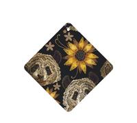 Poezjzw Square Lavender Scent Car Air Fresheners Cute Panda Sunflower Pattern 6 Pcs Aromatherapy Tablets For Wardrobe Shoe Cabinet Eliminate