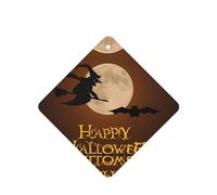 Poezjzw Square Lavender Scent Car Air Fresheners Halloween Witch Flying Pattern 6 Pcs Aromatherapy Tablets For Wardrobe Shoe Cabinet Eliminate