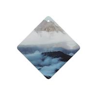 Poezjzw Square Lavender Scent Car Air Fresheners Hill Station Pattern 6 Pcs Aromatherapy Tablets For Wardrobe Shoe Cabinet Eliminate
