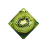 Poezjzw Square Lavender Scent Car Air Fresheners Kiwi Fruit Pattern 6 Pcs Aromatherapy Tablets For Wardrobe Shoe