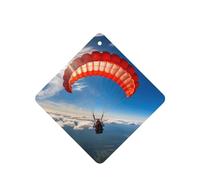 Poezjzw Square Lavender Scent Car Air Fresheners Parachuting Pattern 6 Pcs Aromatherapy Tablets For Wardrobe Shoe