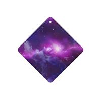 Poezjzw Square Lavender Scent Car Air Fresheners Purple&Blue Galaxy Pattern 6 Pcs Aromatherapy Tablets For Wardrobe Shoe Cabinet Eliminate