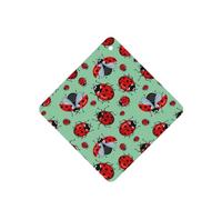Poezjzw Square Lavender Scent Car Air Fresheners Red Ladybugs On A Blue Background Pattern 4 Pcs Aromatherapy Tablets For Wardrobe Shoe Cabinet Eliminate