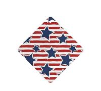 Poezjzw Square Lavender Scent Car Air Fresheners Red White Star Stripe Flag Pattern 6 Pcs Aromatherapy Tablets For Wardrobe Shoe Cabinet Eliminate