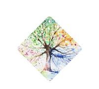 Poezjzw Square Lavender Scent Car Air Fresheners Seasons Spring Tree Pattern 4 Pcs Aromatherapy Tablets For Wardrobe Shoe Cabinet Eliminate