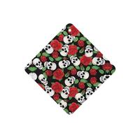 Poezjzw Square Lavender Scent Car Air Fresheners Skulls And Roses Pattern 4 Pcs Aromatherapy Tablets For Wardrobe Shoe Cabinet Eliminate