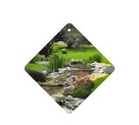 Poezjzw Square Lavender Scent Car Air Fresheners Spring Green Grass Pattern 6 Pcs Aromatherapy Tablets For Wardrobe Shoe Cabinet Eliminate