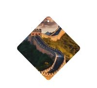 Poezjzw Square Lavender Scent Car Air Fresheners The Great Wall Of China Pattern 6 Pcs Aromatherapy Tablets For Wardrobe Shoe