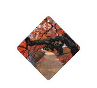 Poezjzw Square Lavender Scent Car Air Fresheners Tree In The Fall Pattern 6 Pcs Aromatherapy Tablets For Wardrobe Shoe Cabinet Eliminate