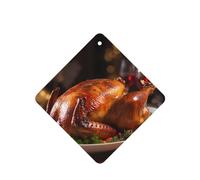 Poezjzw Square Lavender Scent Car Air Fresheners Turkey Pattern 6 Pcs Aromatherapy Tablets For Wardrobe Shoe