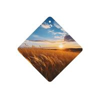 Poezjzw Square Lavender Scent Car Air Fresheners Wheat Wave Pattern 6 Pcs Aromatherapy Tablets For Wardrobe Shoe