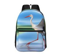 POEZJZW Storks In The Water Pattern Laptop Backpack For Fashion Backpacks Nurse Stylish Travel School Books Bags Casual Daypacks