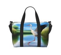 Poezjzw Storks In The Water Travel Duffle Bag Weekender Carry On Tote Bags For Women Hospital Bags For Labor And Delivery Overnight Luggage Bag, Black, One Size, Black, One Size