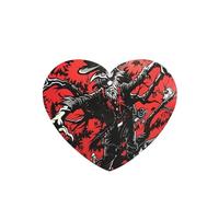 Poezjzw Straw Monster Pattern Car Air Fresheners 4 Pcs Heart Shape Hanging Aromatherapy Tablets Scented Fresheners For Bedroom Closet Shoe