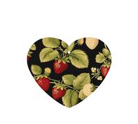 Poezjzw Strawberry Harvest Pattern Car Air Fresheners 4 Pcs Heart Shape Hanging Aromatherapy Tablets Scented Fresheners For Bedroom Closet Shoe