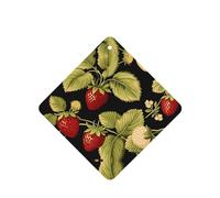 Poezjzw Strawberry Harvest Pattern Car Air Fresheners 6 Pcs Square Hanging Aromatherapy Tablets Scented Fresheners For Bedroom Closet Shoe