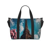 Poezjzw Stylish Tower Travel Duffle Bag Weekender Carry On Tote Bags For Women Hospital Bags For Labor And Delivery Overnight Luggage Bag, Black, One Size, Black, One Size